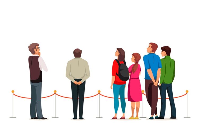 Queueing concept illustration